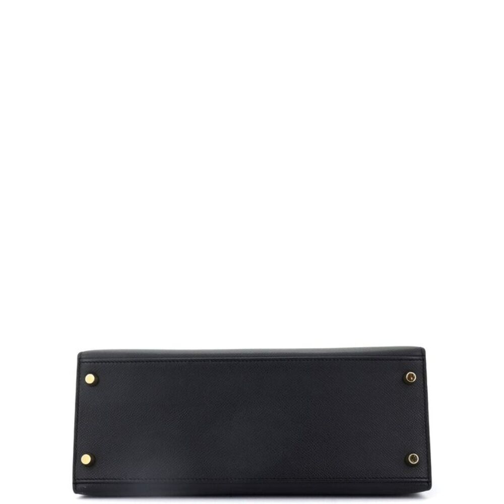 Hermes Kelly Handbag Noir Epsom with Gold Hardware 28 Black - Picture 5 of 8